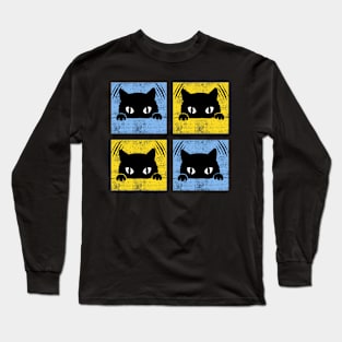 A cute black cat Long Sleeve T-Shirt